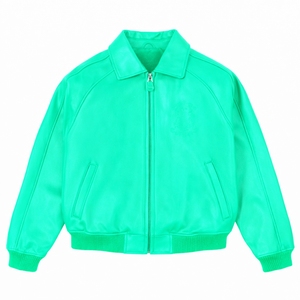 Chaqueta Cortavientos de Cuero Personalizada Estilo Polo Ralph <span class=keywords><strong>Columbia</strong></span>, Chaqueta Vintage con Forro Polar <span class=keywords><strong>Sherpa</strong></span>, Chaqueta Bomber Reflectante, Chaqueta Vintage Starter - Product Image 5