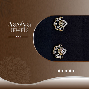 Boucles d'oreilles en diamant cultivé en laboratoire certifié Golden Aura pour femmes, bijoux de mariage en or 14 carats, design élégant et luxueux - Product Image 3