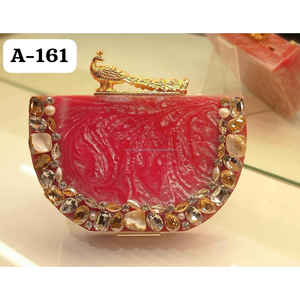 Clear Resin <b>Clutch</b> Featuring Real Pressed Flowers Nature inspired <b>Bag</b> <b>for</b> Romantic Occasions - Product Image 1