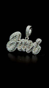 Colgante de nombre personalizado IGI certificado 925 Plata letra COLLAR COLGANTE Moissanite diamante joyería Hip Hop colgante personalizado - Product Image 4