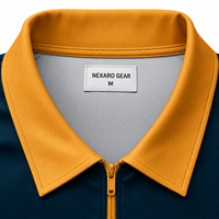 Jersey Kriket Kustom Polo Quarter Zip Cetak Nama Tim Nomor Pemain Kaos Olahraga