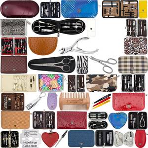 Kit de manucure en acier inoxydable avec coupe-ongles 5 en 1, ensemble portable dans un sac noir, style classique pour adulte - Product Image 6