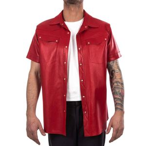 <b>Men's</b> Leather <b>Shirts</b> 2026 New Arrival Wear Boxy Fit Premium Quality Outdoor Use Stylish OEM Custom Design Wholesale <b>Men</b> <b>Shirts</b> - Product Image 4