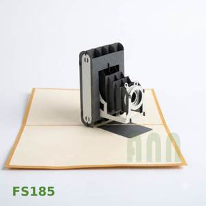 ANN HANDICRAFT Handmade 3D Pop-up Greeting Cards Custom <b>Camera</b> Friendship Thank You Invitation Gift Paper Material Vietnam 4 Die - Product Image 3