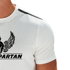 Mens Taped Jersey <b>Tee</b> <b>White</b> Cotton Crew Neck Short Sleeve Graphic Printed T Shirt Casual Breathable Summer Streetwear Fashion - Product Image 4