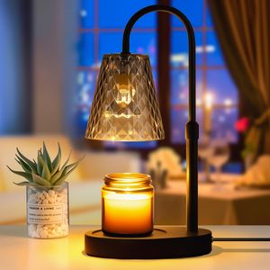 Electric Flameless Candle Warmer Lamp with <b>Timer</b> Adjustable Height Top Lamp Shade for Jar Candles - Product Image 2