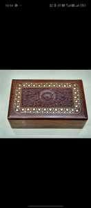 Hand Engraved Wooden Jewelry <b>Box</b> Portable <b>Trinket</b> Case Carved Gift Packaging for Wedding Decor - Product Image 4