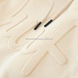 Sudadera con capucha sólida informal de alta calidad para hombre, ropa para hombre, Sudadera con capucha en relieve personalizada Oem 3D - Product Image 6