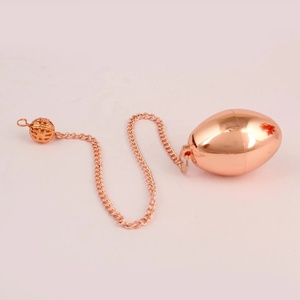 Péndulo de latón hecho a mano de alta calidad Hermosa forma ovalada Dowsing Gemstone India Pulido Comprar precio barato Péndulo de latón - Product Image 2