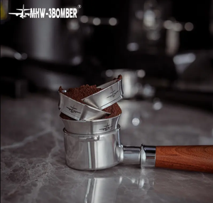 Embudo dosificador de café plateado de 58 mm estilo barista, repuesto universal para máquinas de espresso - Product Image 6