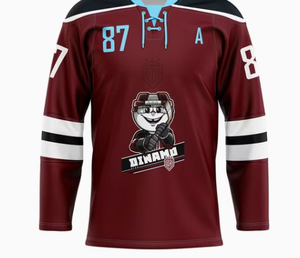 Maillot de hockey sur glace personnalisé, respirant, à séchage rapide, en polyester, nom de l'équipe, numéro du joueur, manches longues, col en V, vêtements de sport - Product Image 5