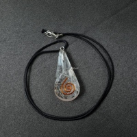 Pendentif Orgone de Protection EMF crayon de tuyau de Tourmaline noire | Pendentif Orgone de Tourmaline noire | Pendentif Orgonite à vendre
