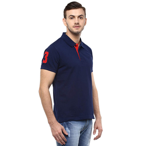 เสื้อโปโลออกกำลังกายผู้ชาย ผลิตโดยตรงจากโรงงาน รับทำโลโก้ตามสั่ง ผ้าฝ้าย 100% แห้งเร็ว เหมาะสำหรับกอล์ฟ ทรงโอเวอร์ไซส์ เทคนิคพัฟฟ์ ขายส่ง - Product Image 3