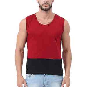 New Tank <b>Top</b> Arrival Men Casual Style Training Tank <b>Top</b> Quick Dry Active Wear High Quality Breathable in <b>black</b> <b>and</b> <b>red</b> - Product Image 1