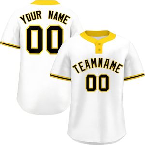 Maillot de baseball professionnel léger à séchage rapide en tissu performant, chemise de sport boutonnée pour équipes, clubs et événements sportifs - Product Image 1