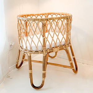 Berceaux de chevet en rotin pour bébés, berceaux naturels, lits pour enfants - Product Image 2
