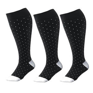 Wholesale Jacquard <b>Plus</b> <b>Size</b> Unisex Fashion <b>Socks</b> Custom Compression <b>Knee</b> <b>High</b> Sports <b>Socks</b> Logo Knitted Dot Pattern for Youth - Product Image 6