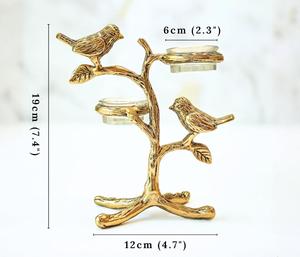 Linterna de vela Golden Bird para decoración del hogar - Product Image 2