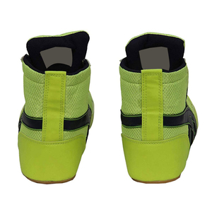Chaussures de boxe professionnelles pour hommes de qualité supérieure / Marque personnalisée en cuir véritable et PU, durables, confortables, pour toutes les saisons - Product Image 2