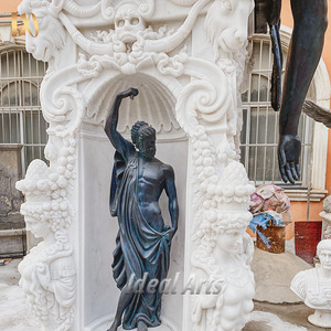 Statue de Persée avec la tête de Méduse en bronze coulé à la main, héros grec classique, grande sculpture d'extérieur - Product Image 5