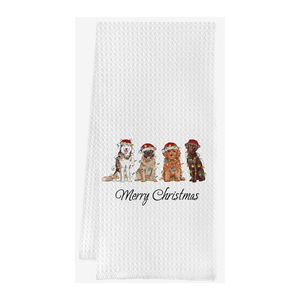 Paño de Cocina de Algodón con Bordado Floral Simple para Restaurante, 45x70 cm, 320 GSM, Alta Absorbencia, Resistente, Lavable, con Certificación ISO 9001 - Product Image 3