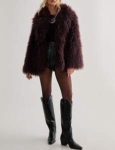 Abrigo de Piel de Zorro Hecho a Mano en Europa para Mujer, Chaqueta Larga de Invierno con Mangas Largas, Chaqueta Gruesa de Lujo Natural - Product Image 3