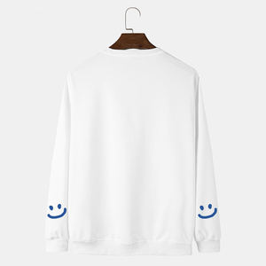 เสื้อสเวตเชิ้ตคอกลมพรีเมียมสำหรับผู้ชาย ผ้าฝ้าย 100% ถักอย่างหนาแน่น สไตล์สตรีทแวร์ แบรนด์สั่งทำ เสื้อผ้าฤดูใบไม้ร่วง ผู้ผลิต OEM จำนวนมาก - Product Image 1