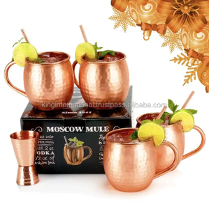 Tazas de Cobre Martillado para Moscow Mule, Tazas de Cobre Sólido para Cerveza, Tazas de Cobre para Beber - Product Image 3