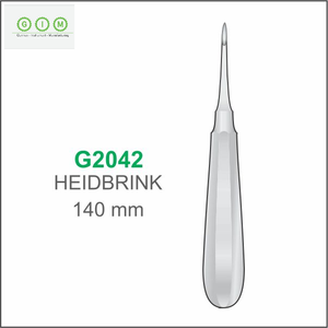 MELPEX INSTRUMENTOS DE BELLEZA Elevador Dental de Raíz con Punta Recta 2.0mm Acero Inoxidable 420 Mango Hueco 140mm Set Dental - Product Image 3