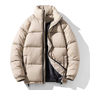 Veste d'hiver matelassée à capuche pour homme Prodigous International, coupe-vent, décontractée, fermeture éclair, couleur unie, coupe ample, grande taille, épaisse - Product Image 6