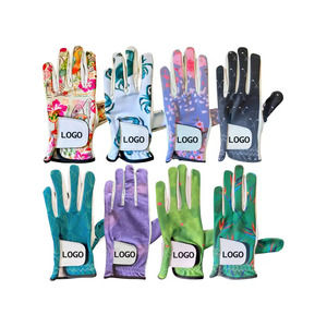 Nouveaux gants de golf en cuir Cabretta blanc, tissu respirant, logo personnalisé, matière douce, gants de golf durables en peau de mouton - Product Image 5