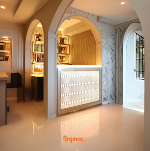 Premium Commercial Bar Set <b>Regal</b> Nook Style LED Illuminated Wooden Frame Eco Friendly Farmhouse Design for Modern Interiors - Product Image 3