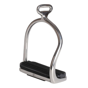 Estribos de Acero Inoxidable para Caballo, con Superficie Ancha Antideslizante, Equipo Ecuestre Metálico - Product Image 2