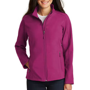 Veste en toile violette pour homme Econex Sports, col montant, imperméable, coupe-vent, à capuche, décontractée, hiver, coupe régulière, fermeture éclair, unie - Product Image 4