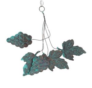 Ornement de Noël artificiel élégant à suspendre au mur en tôle de fer ignifuge au design moderne - Product Image 1