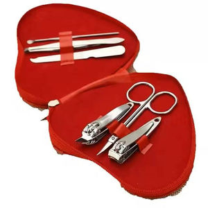 Kit de Manicura y Pedicura Profesional y Duradero, Set de Cuidado de Uñas de Acero Inoxidable, Herramientas para Cutículas 4 en 1, Cortaúñas Portátil con Estuche - Product Image 2