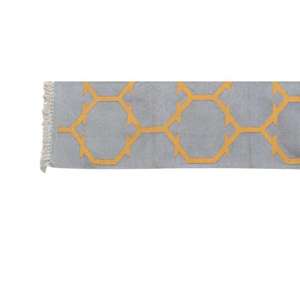 Elegante alfombra Dhurrie de algodón para la vida diaria Práctica textura plana Alfombras y juegos cómodos - Product Image 2