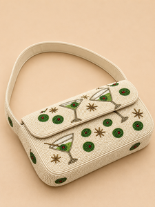 Bolso de Hombro de Lujo Hecho a Mano con Cuentas de Cristal para Cóctel Martini, Bolso de Diseño para Mujer, Cartera de Boutique, Venta al por Mayor OEM ODM - Product Image 3