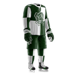 Ensemble de maillots et chaussettes de hockey sur glace personnalisés de haute qualité, sublimation frontale, respirant, 100% polyester, unisexe adulte, OEM SPORTS - Product Image 3