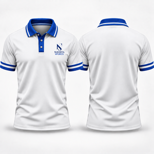 เสื้อเชิ้ตแขนสั้นผู้ชาย Navista Sports สีเขียวดำ ผ้าถักเนื้อแน่น ปักโลโก้ ระบายอากาศได้ดี ซับเหงื่อ ทรงปกติ - Product Image 4