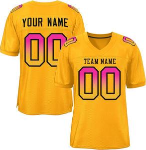 เสื้อฟุตบอลอเมริกันแบบยูนิเซ็กซ์สั่งซื้อจำนวนมาก ไซส์ใหญ่ ระบายอากาศได้ดี กระชับพอดีตัวสำหรับทีมและผู้เล่น ขายส่งสำหรับผู้ซื้อที่กำลังมองหา - Product Image 4