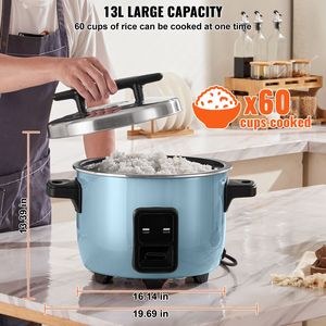 Cuociriso Commerciale da 60 Tazze, 13,74 Qt/13 Litri, Pentola Interna Antiaderente Grande, Cuociriso a Cottura Rapida, Attrezzatura da Cucina Commerciale - Product Image 3