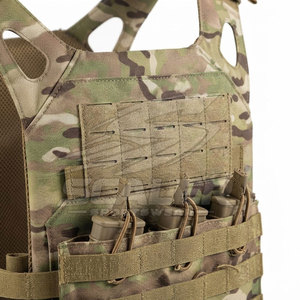Gilet tactique léger de camping, multi-poches, gilet d'extérieur avec bretelles réglables et multiples compartiments spacieux - Product Image 6
