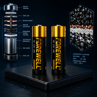 Piles alcalines OEM LR6 AA 1,5 V en vrac avec logo personnalisé pour les importateurs d'outils électriques et d'appareils photo