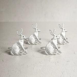 Elegant Gold Bunny Rabbit <b>Napkin</b> Ring Whimsical <b>Easter</b> Wedding Table Decor Classic Iron Finish Eco-Friendly Durable <b>Napkin</b> - Product Image 6