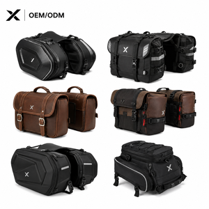 X Custom Waterproof Motorcycle Saddle Bags Oxford Pannier Luggage Tail Bags OEM ODM Motorcycle Touring Storage Bags - Product Image 1