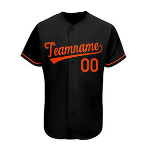 Uniformes de baseball et de softball personnalisés, sublimation, respirants, antibactériens, séchage rapide, taille plus, manches courtes, polyester/coton - Product Image 5