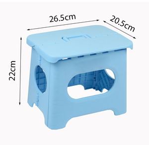 Foldable Plastic <b>Stool</b> Stackable Portable Home Furniture Blue <b>Pink</b> White Modern Design Contemporary Living Room Chair - Product Image 2