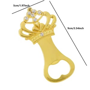 Crown Shape Gold Bottle Opener Luxury Metal <b>Bar</b> <b>Tool</b> For Kitchen Home <b>Bar</b> Party Use Stylish Royal Gift Item Durable From india - Product Image 4