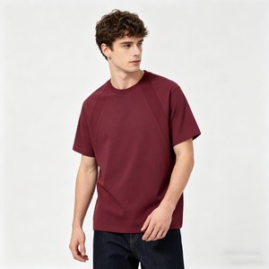 T-shirt pour homme en coton à manches courtes, délavé, style streetwear décontracté, coupe ample, doux et confortable pour tous les jours - Product Image 1